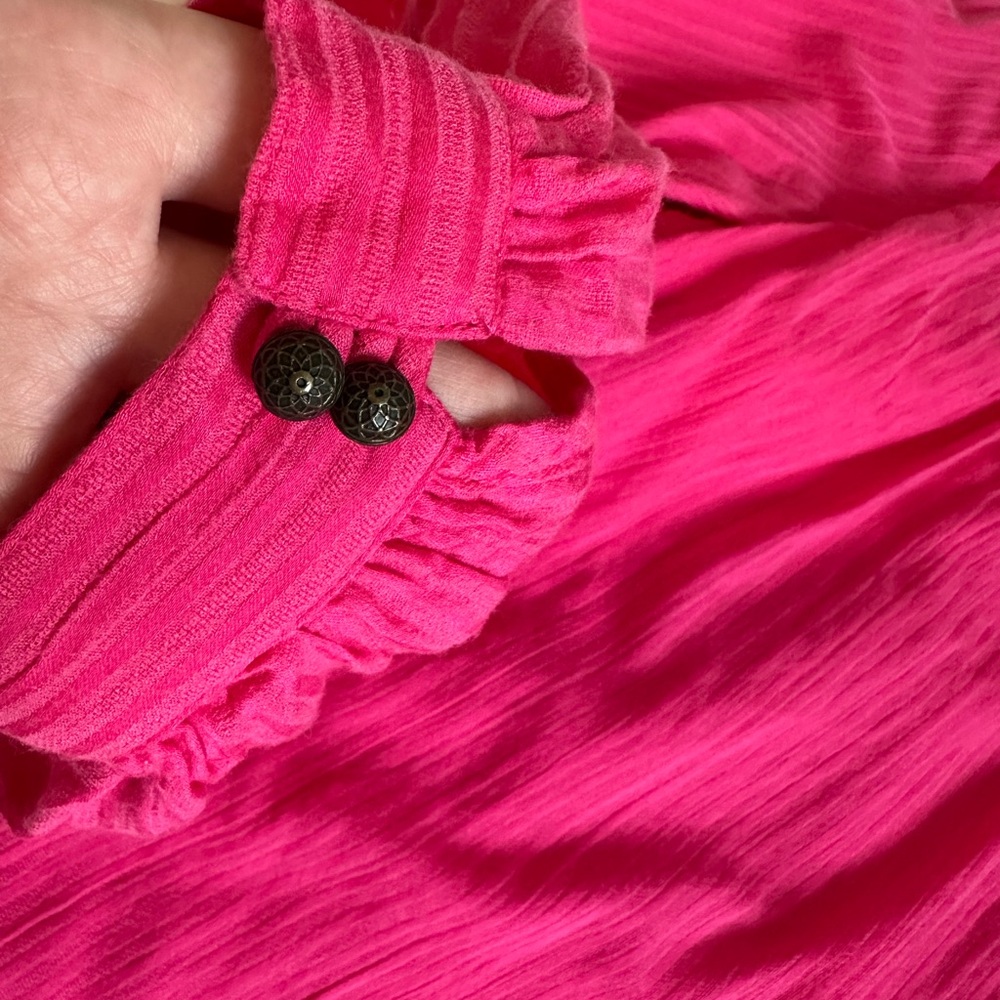 Anthropologie Fuchsia Lace Blouse - Picture 8 of 14